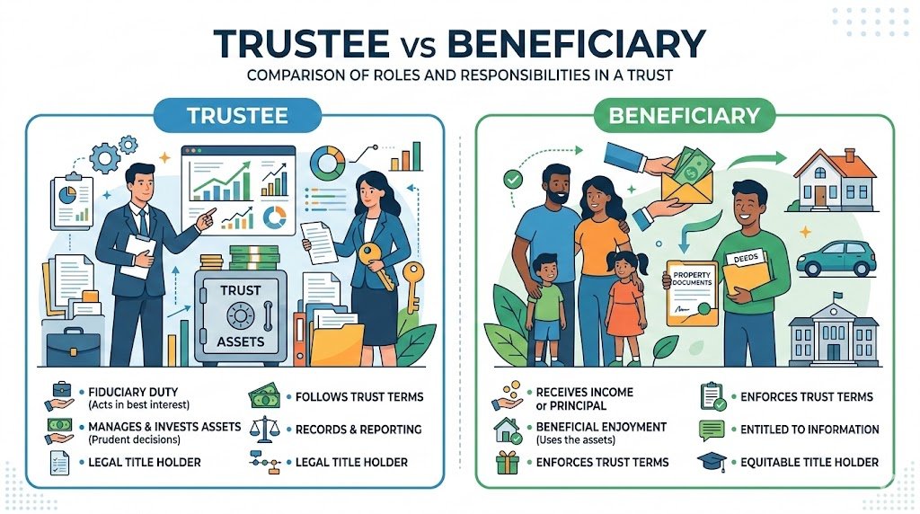 trustee vs beneficiary