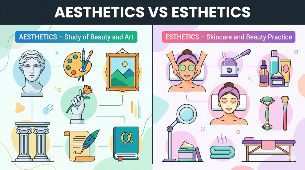 aesthetics vs esthetics