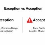 exception vs acception
