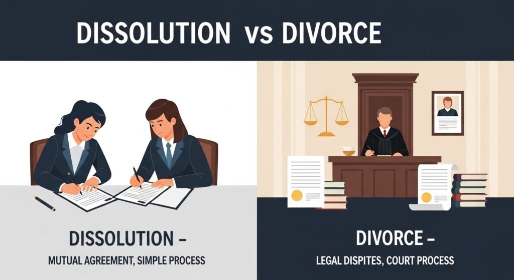 dissolution vs divorce