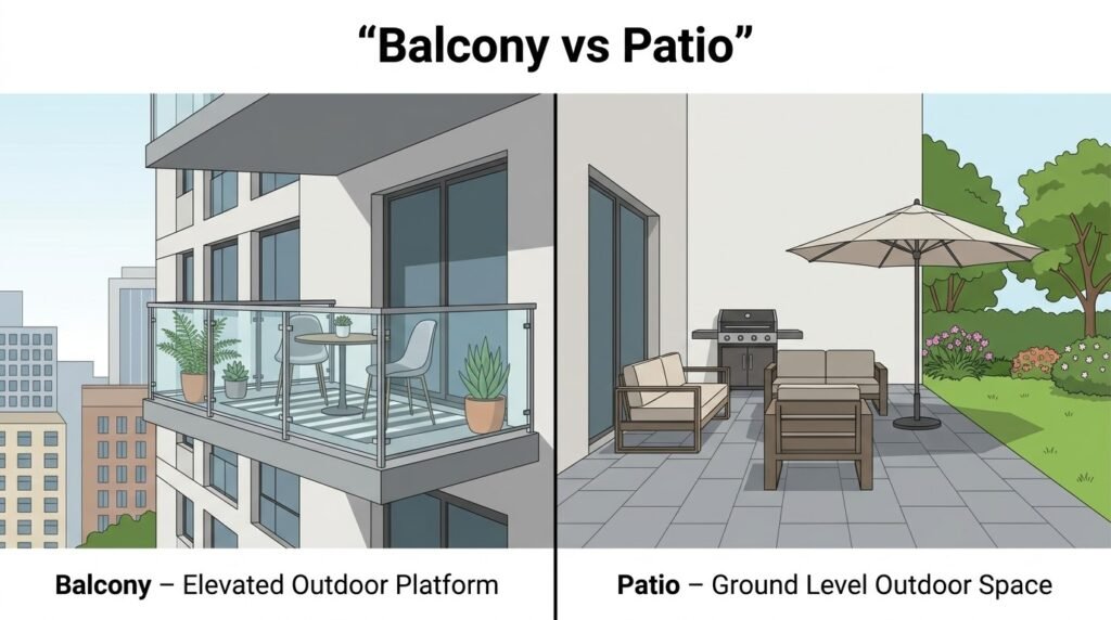 balcony vs patio