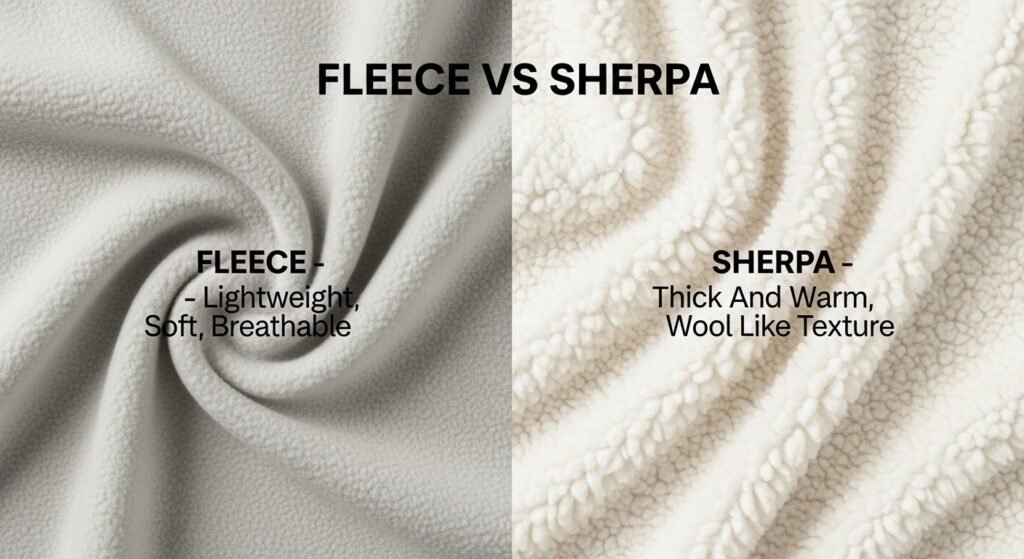 fleece vs sherpa