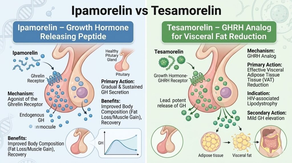 ipamorelin vs tesamorelin