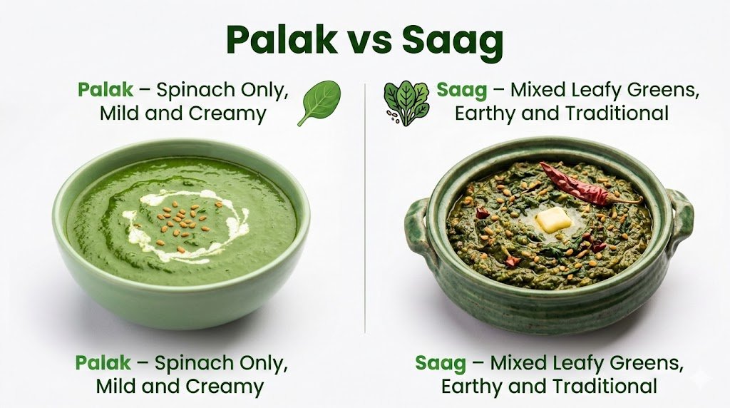 palak vs saag