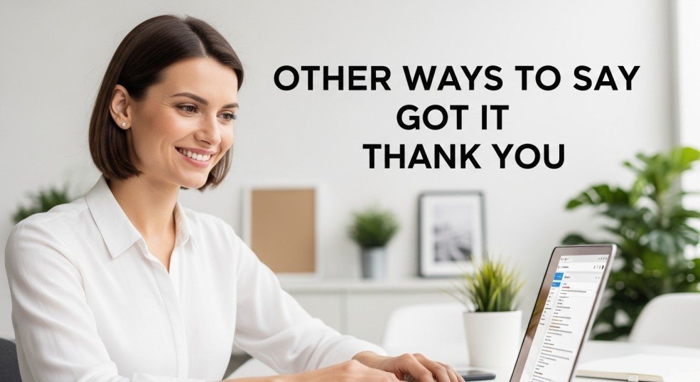 other ways to say got it thank you