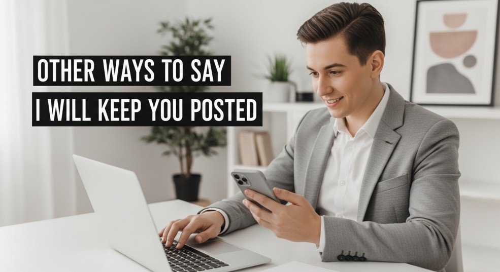 other ways to say i will keep you posted