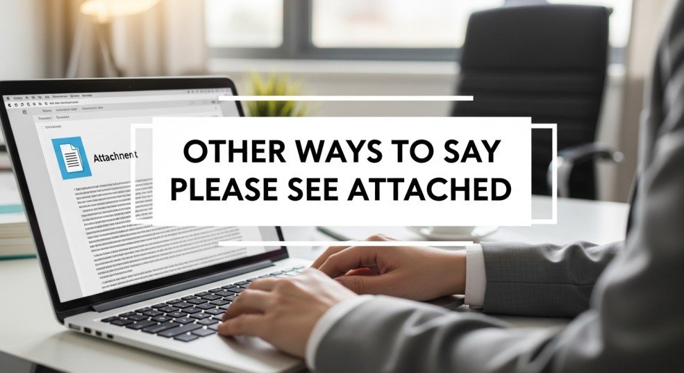 other ways to say please see attached
