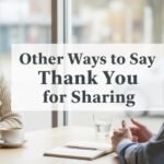 other ways to say thank you for sharing