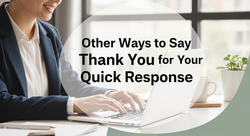 other ways to say thank you for your quick response