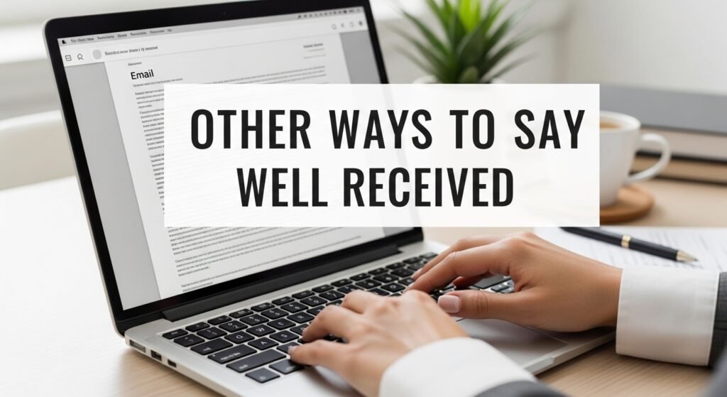 other ways to say well received