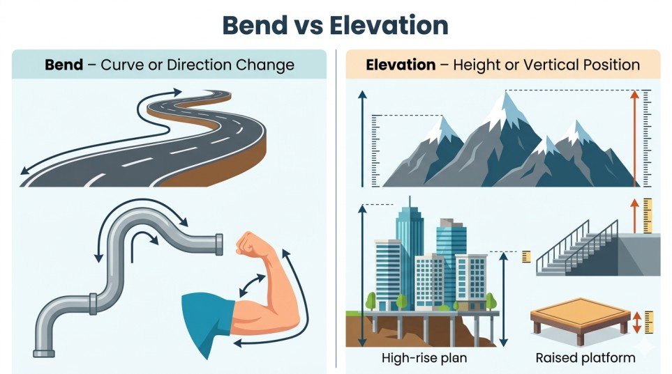 bend or elevation