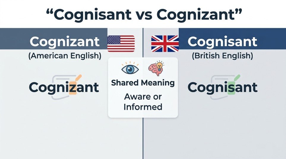 cognisant or cognizant