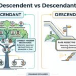 descendent or descendant