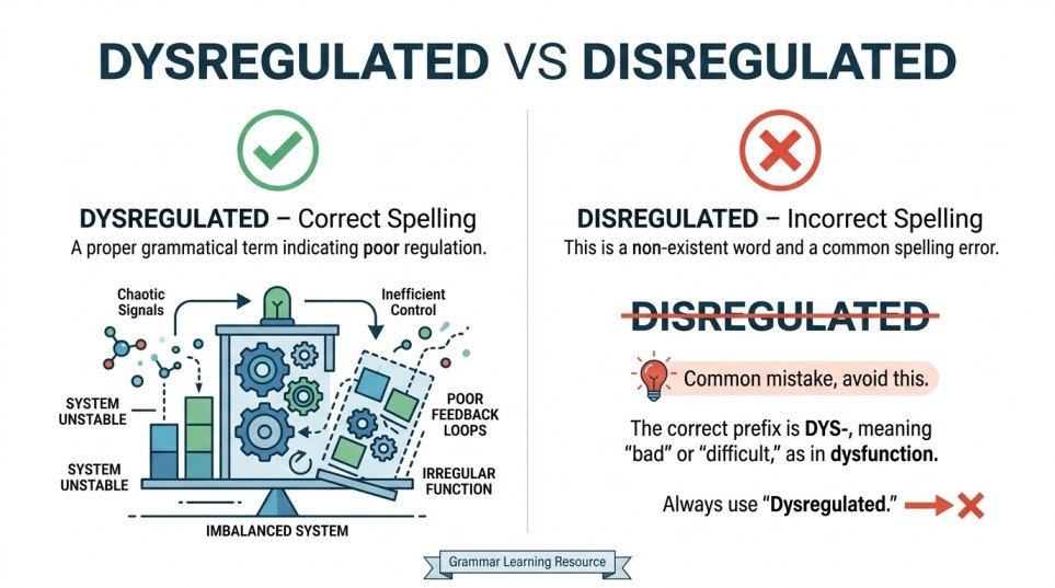 dysregulated or disregulated
