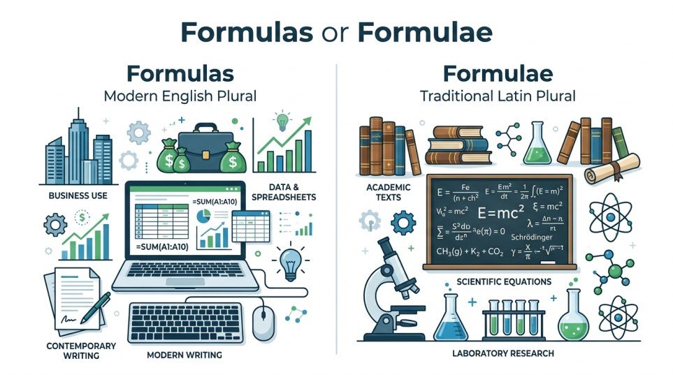formulas or formulae