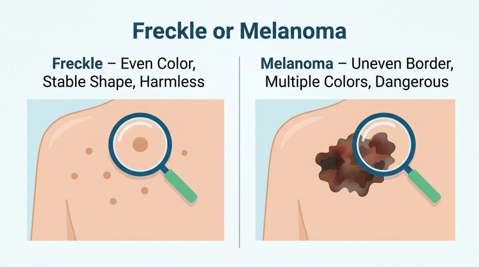 freckle or melanoma