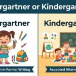 kindergartner or kindergartener