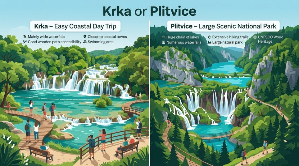 krka or plitvice