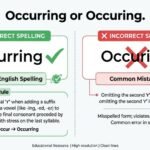 occurring or occuring