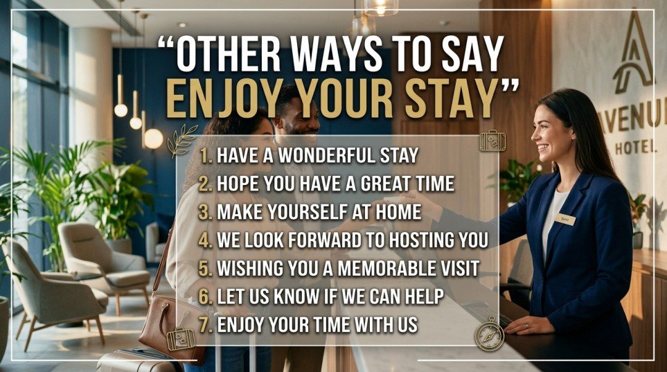 other ways to say enjoy your stay