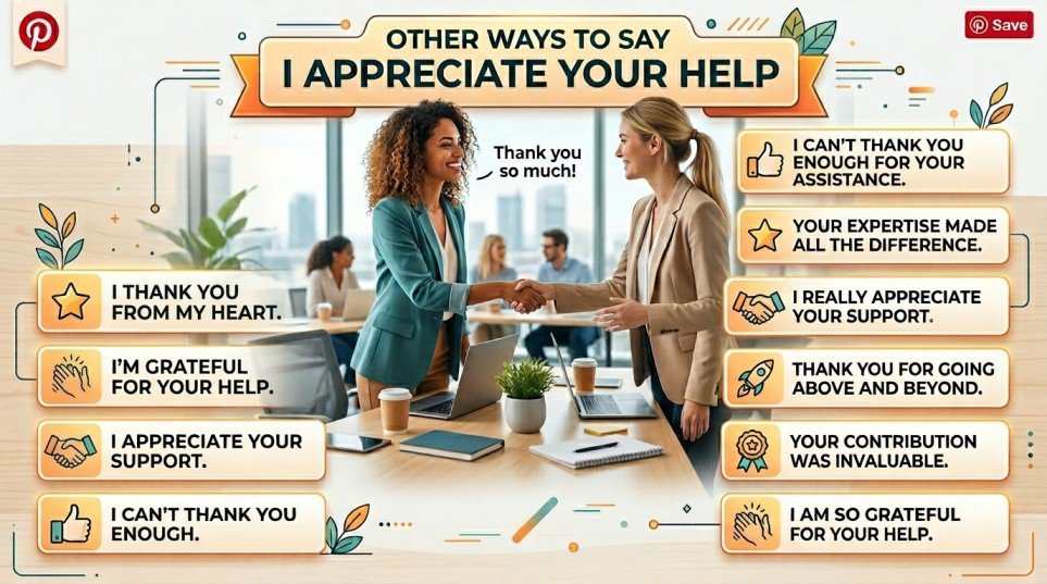 other ways to say i appreciate your help