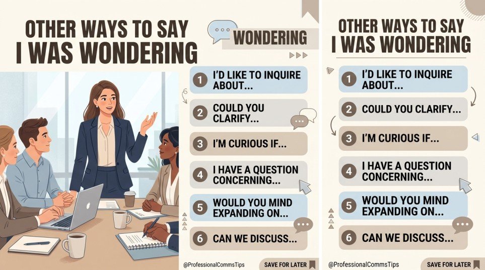 other ways to say i was wondering
