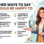 other ways to say i would be happy to