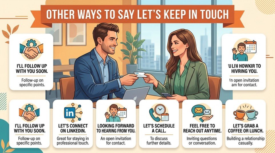 other ways to say let’s keep in touch