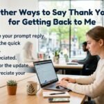 other ways to say thank you for getting back to me