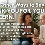other ways to say thank you for your concern
