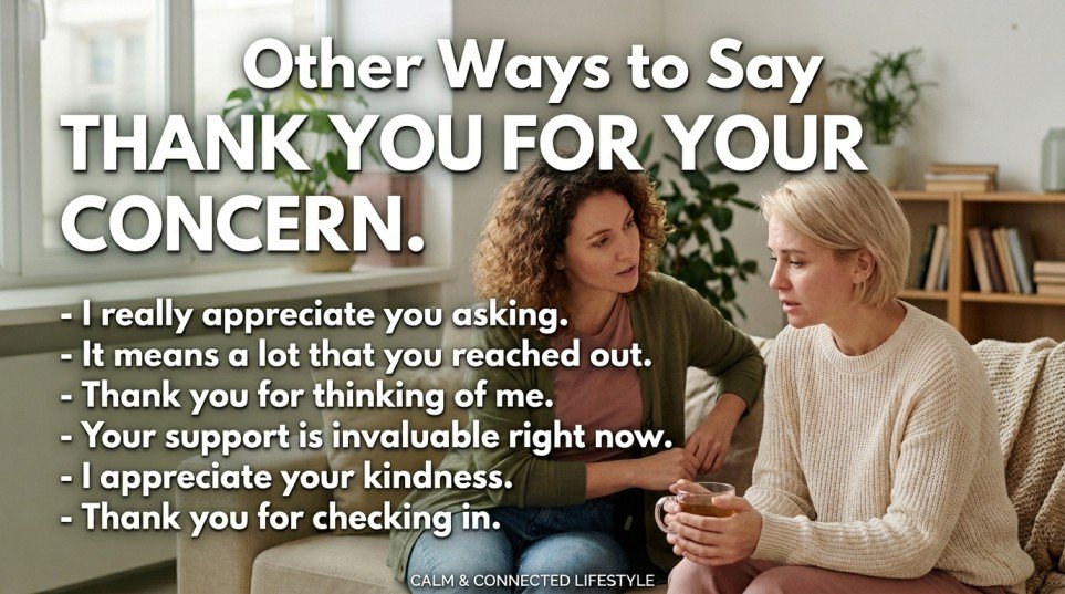 other ways to say thank you for your concern