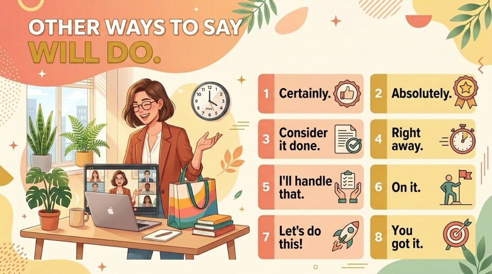 other ways to say will do