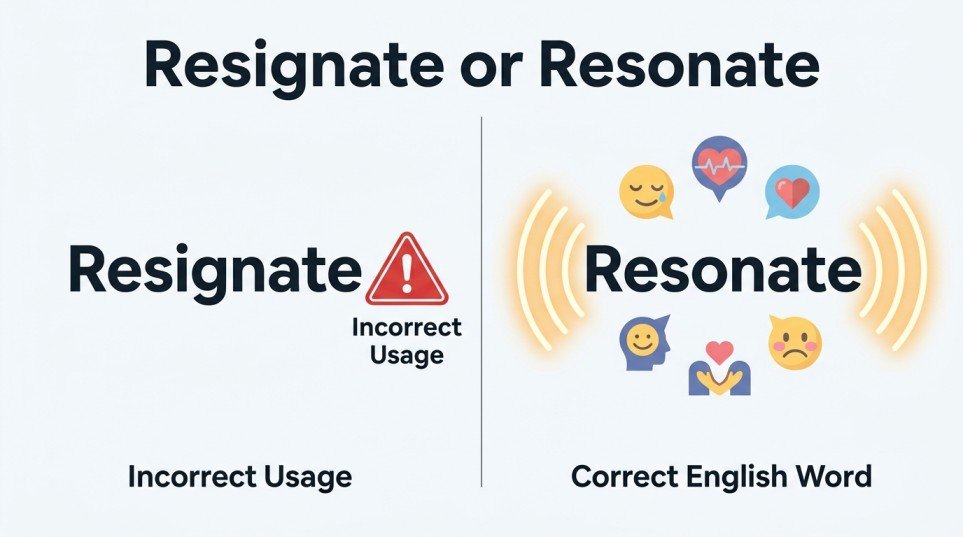 resignate or resonate