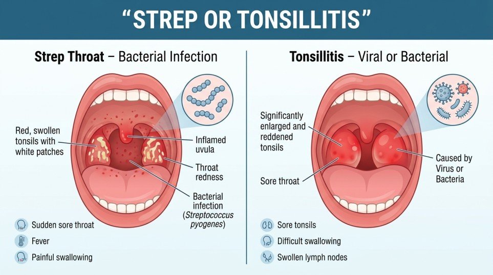 strep or tonsillitis