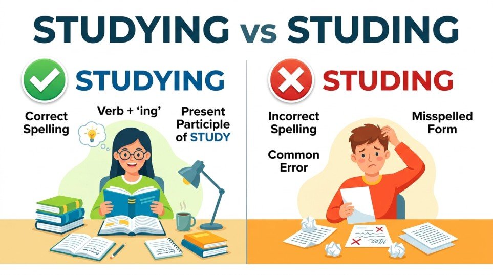 studying or studing