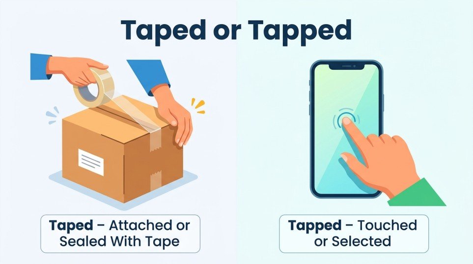 taped or tapped
