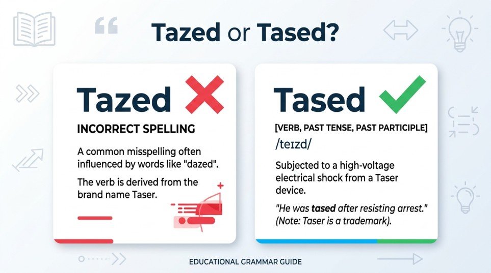 tazed or tased