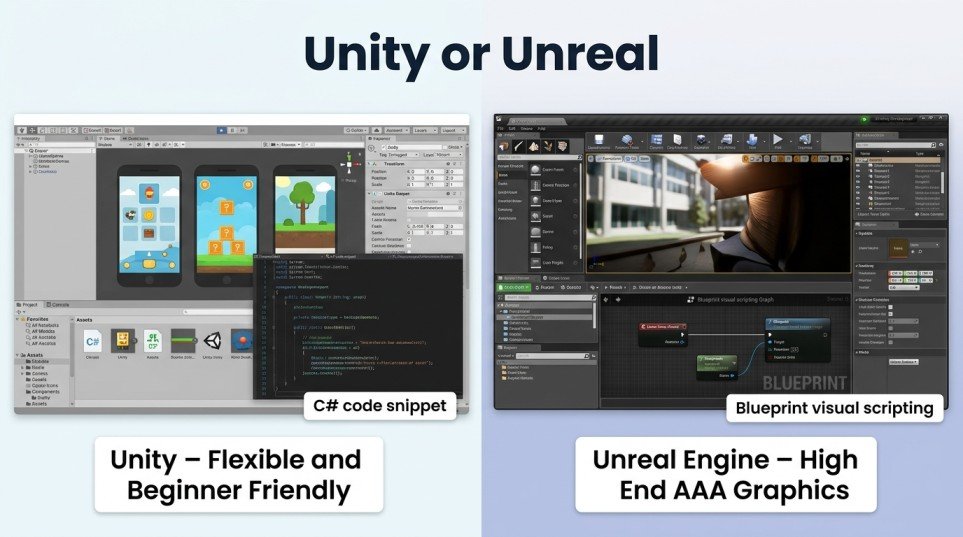 unity or unreal