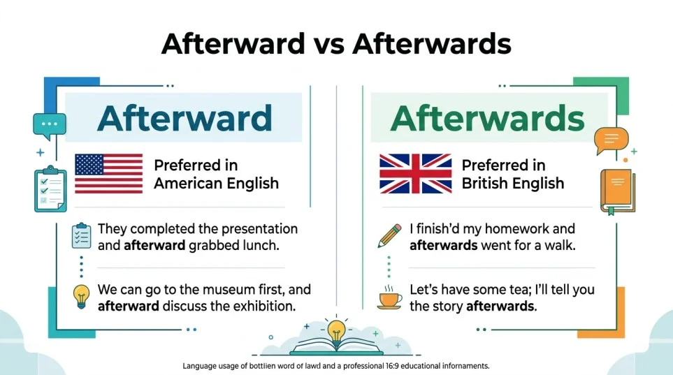 afterward or afterwards