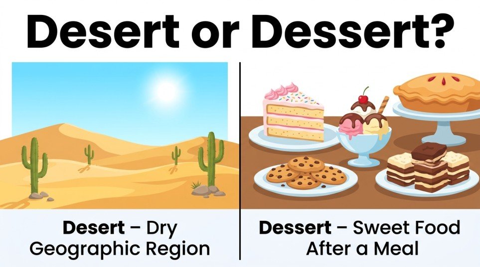 desert or dessert