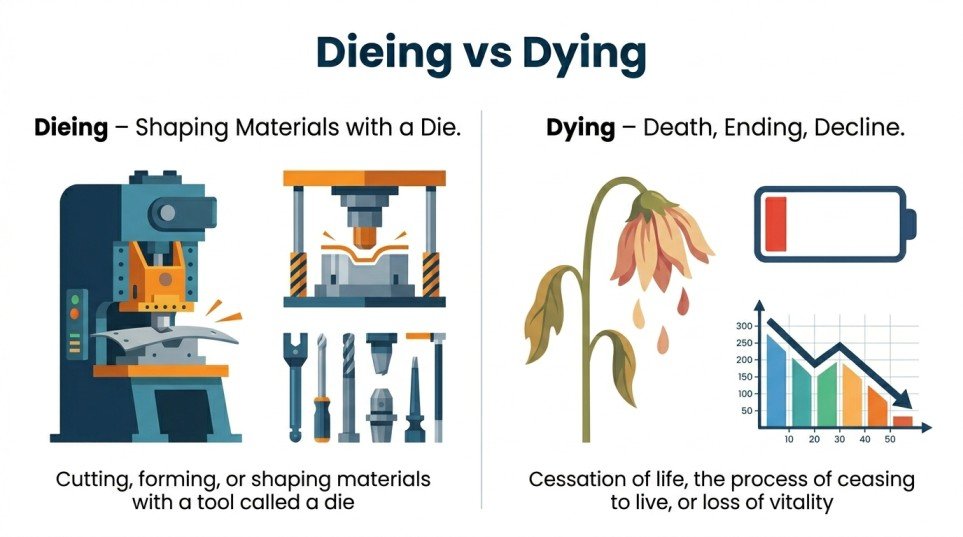 dieing or dying