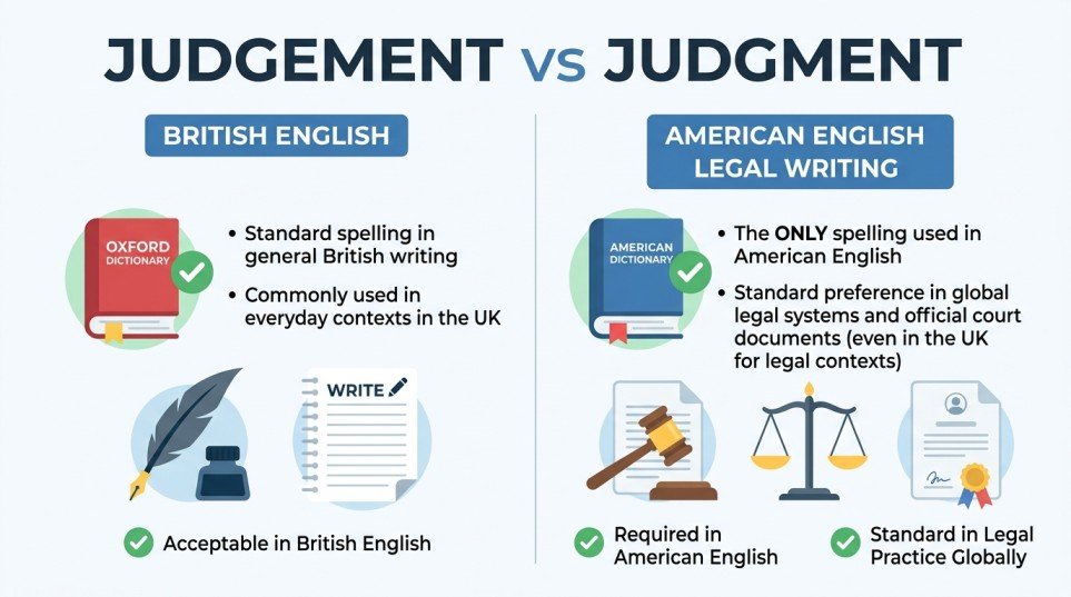 judgement or judgment