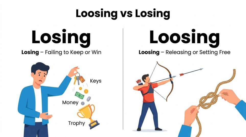loosing or losing
