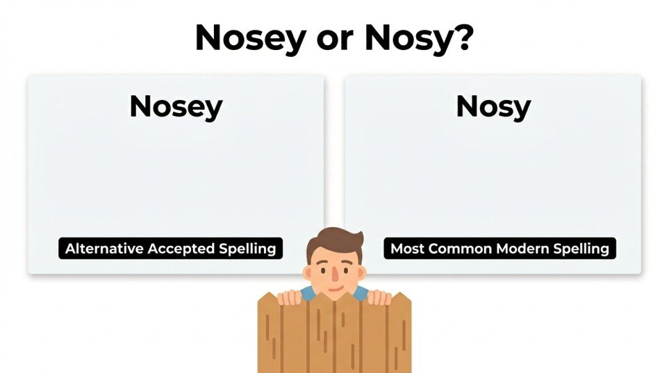 nosey or nosy