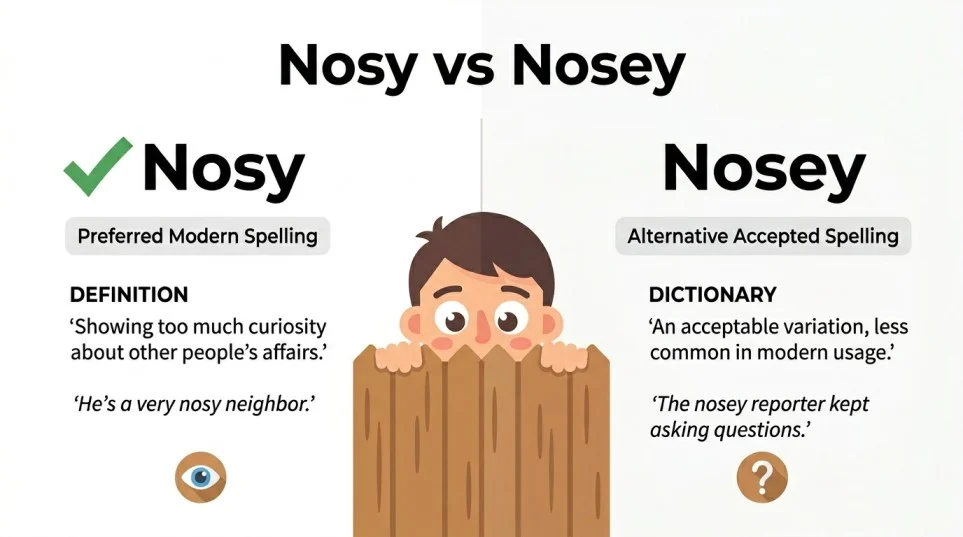 nosy or nosey