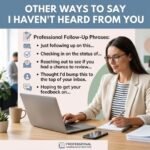 other ways to say i haven’t heard from you