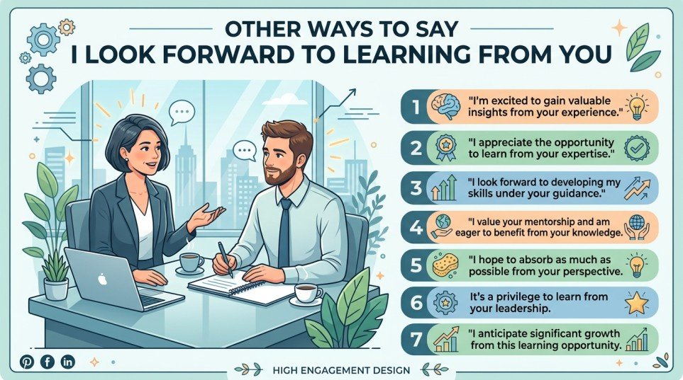 other ways to say i look forward to learning from you