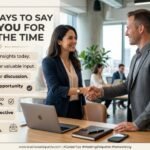 other ways to say thank you for taking the time