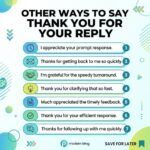 other ways to say thank you for your reply