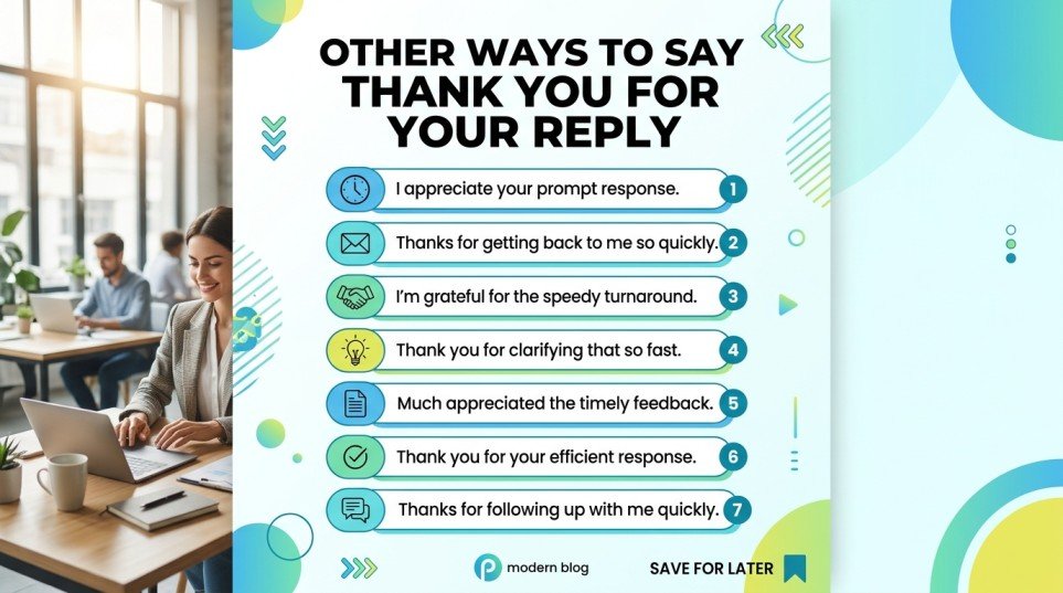 other ways to say thank you for your reply